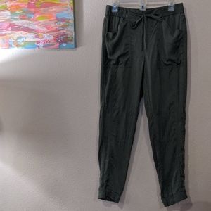 Olive green Moto style pants